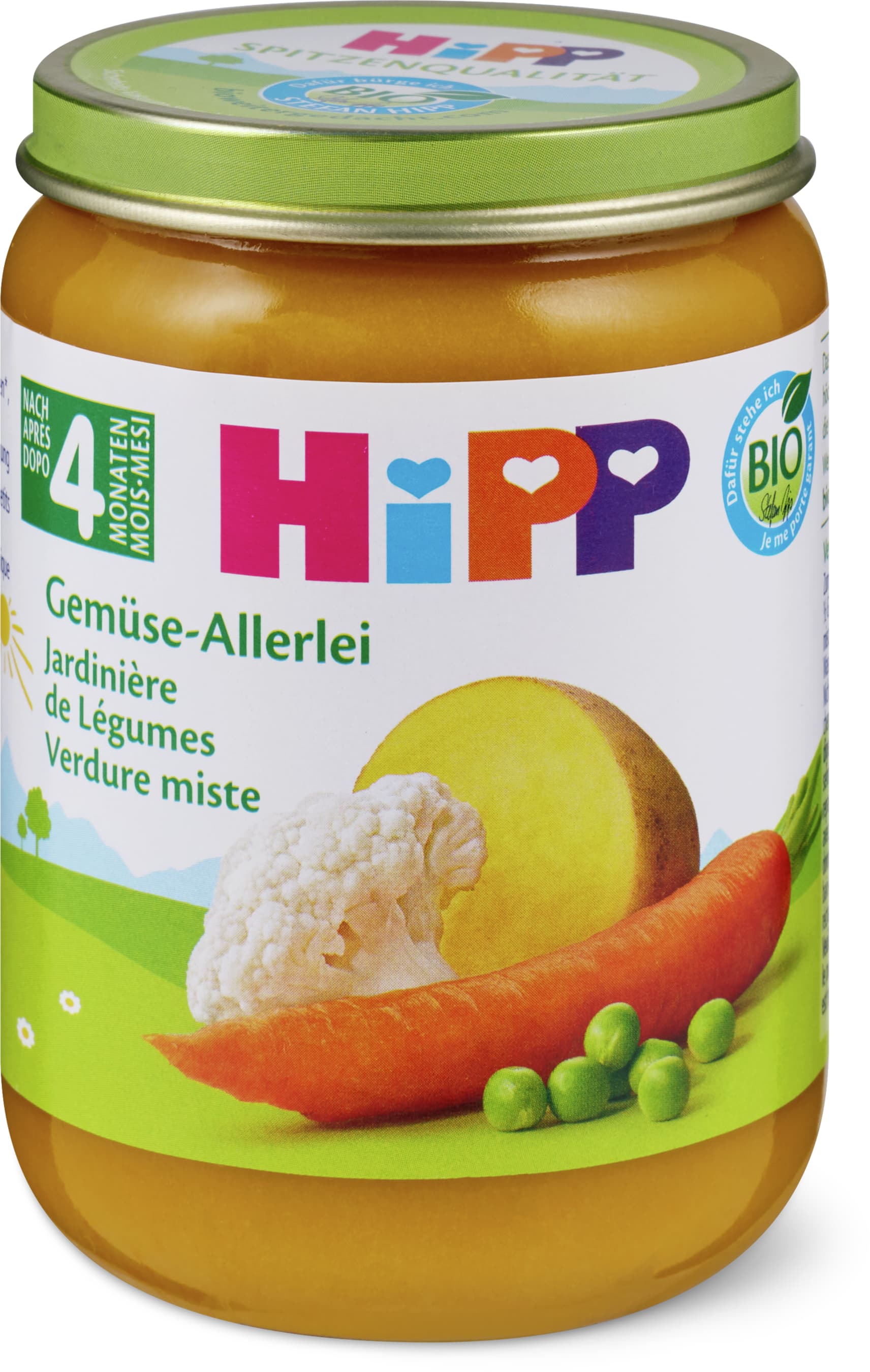 Hipp Purée de légumes bio pour bébés 190g